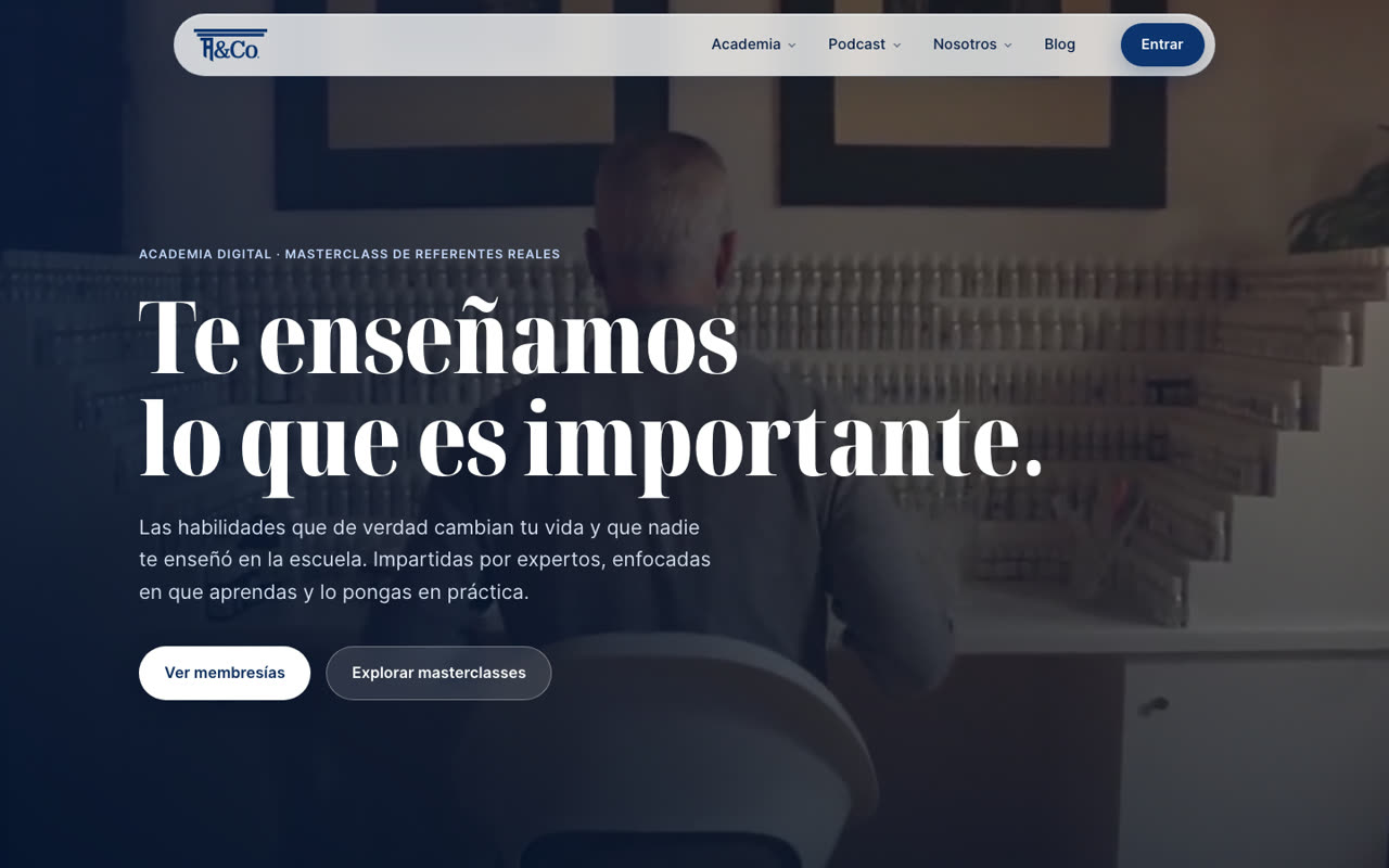 Captura de la web de Atlanta & Co